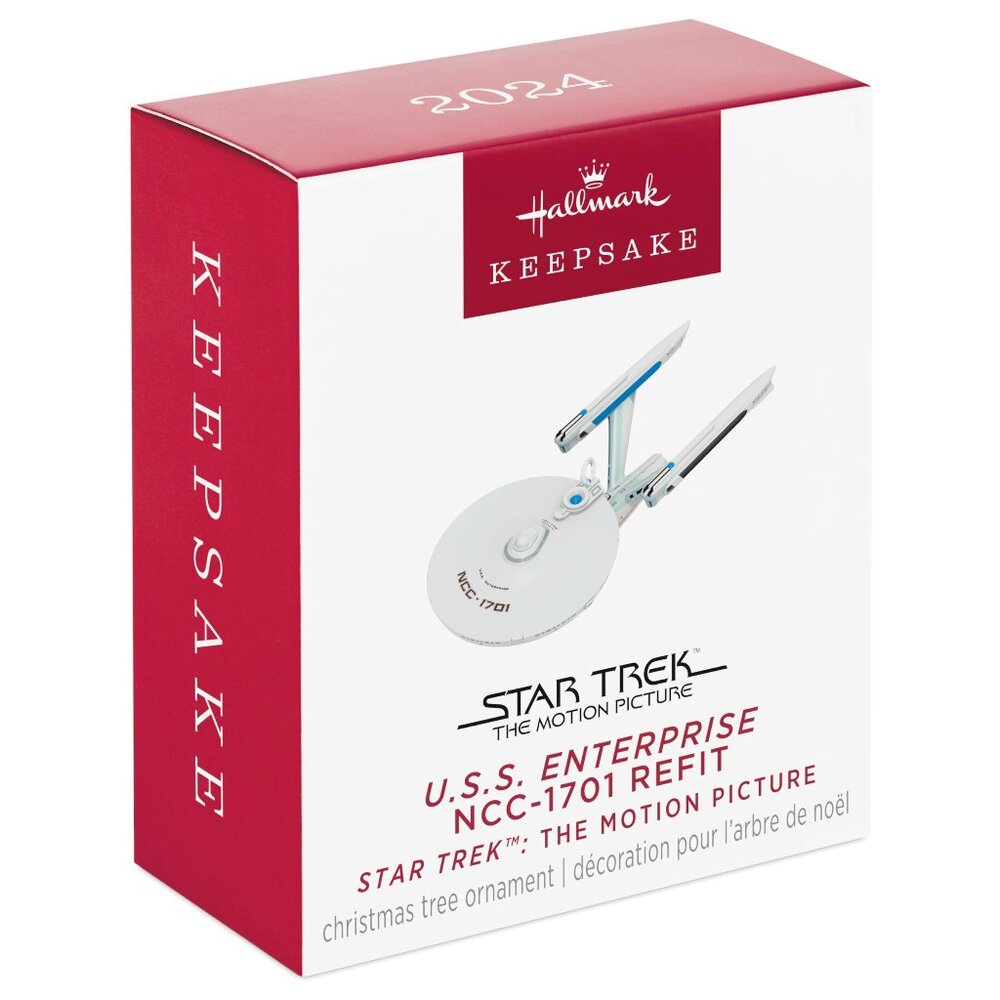 New! Star Trek The Motion Picture USS Enterprise Hallmark Keepsake Ornament 2024